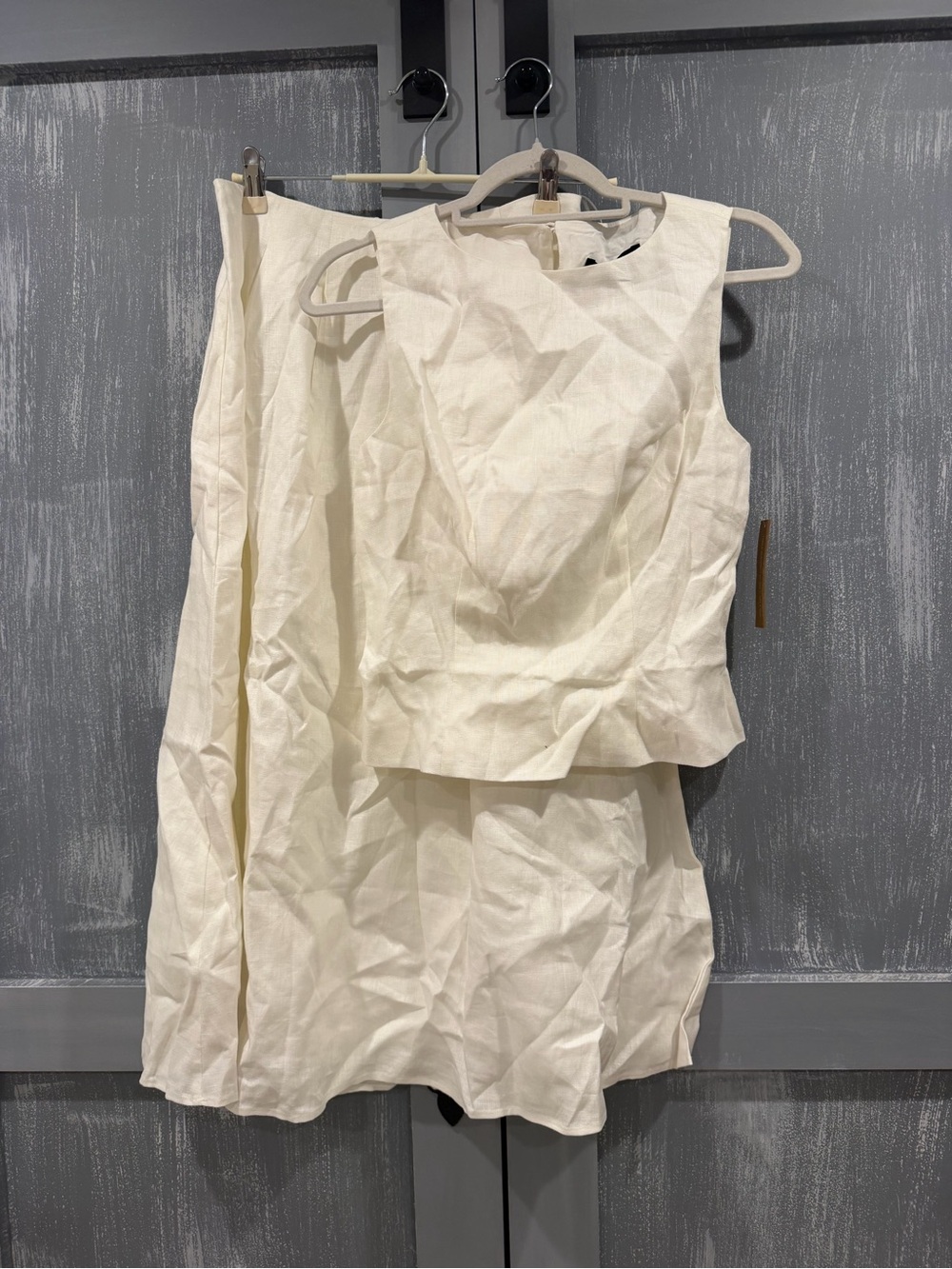 Few Moda Aveline White Linen Two-Piece Set – Size 4 NWT - Picture 5 of 10